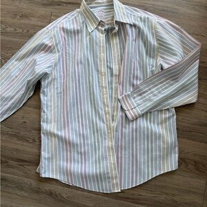 Brooks Brothers Men's Striped Button Down Shirt - Multicolor